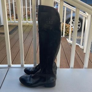 Tory Burch Over the knee Black Lester Boiots
